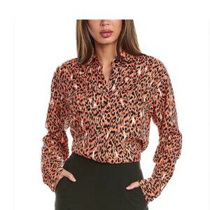 NWT "Equipment" Signature Long Sleeve Button Front Collared Shirt